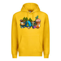 Lemon camp coffee cups ado Premium Hoodie - AdoDesignShop