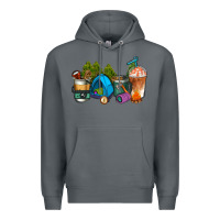 Rock camp coffee cups ado Premium Hoodie - AdoDesignShop