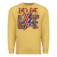 Antique Gold let s get lit Premium Sweatshirt - Zillion Design Studio