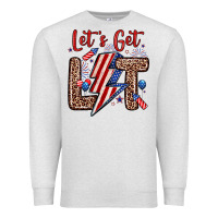 Oatmeal Heather let s get lit Premium Sweatshirt - Zillion Design Studio