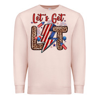 Pale Pink let s get lit Premium Sweatshirt - Zillion Design Studio