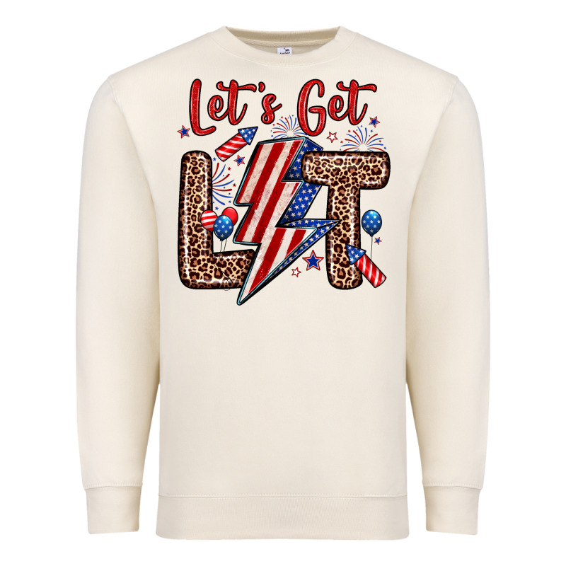 Let S Get Lit Premium Sweatshirt by Zillion Design Studio | Teevron