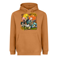 Meerkat farm truck with farm animals Heavyweight Hoodie - texasbilliewilder