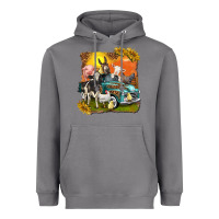 Storm farm truck with farm animals Heavyweight Hoodie - texasbilliewilder
