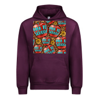 Mauve Wine back to school with apple seamless pattern Urban Hoodie - BundleAndBundleShop