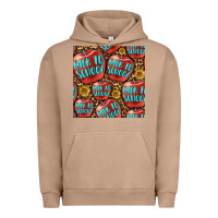Pigment Burro back to school with apple seamless pattern Urban Hoodie - BundleAndBundleShop