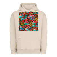 Pigment French Oak back to school with apple seamless pattern Urban Hoodie - BundleAndBundleShop