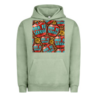 Pigment Oil Green back to school with apple seamless pattern Urban Hoodie - BundleAndBundleShop