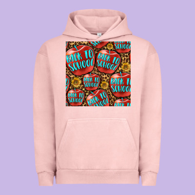 Back To School With Apple Seamless Pattern Urban Hoodie Designed By Bundleandbundleshop