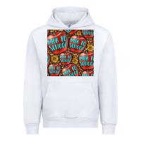 White back to school with apple seamless pattern Urban Hoodie - BundleAndBundleShop