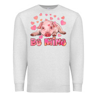 Oatmeal Heather be mine baby pig Premium Sweatshirt - RanaPortraitStore