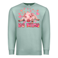 Seafoam be mine baby pig Premium Sweatshirt - RanaPortraitStore