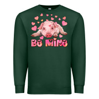 Sports Green be mine baby pig Premium Sweatshirt - RanaPortraitStore