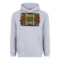 Heather Grey Merry Christmas Y'all Heavyweight Hoodie - RanaPortraitStore