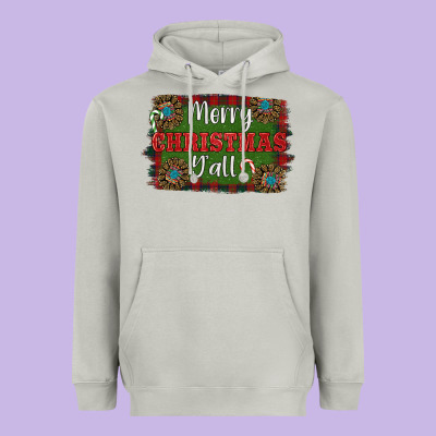 Heavyweight Hoodie Merry Christmas Y'all