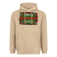 Mushroom Merry Christmas Y'all Heavyweight Hoodie - RanaPortraitStore