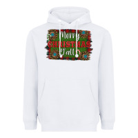White Merry Christmas Y'all Heavyweight Hoodie - RanaPortraitStore