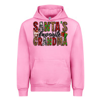 Fuchsia Pink santa's favorite grandma Urban Hoodie - Jasminsmagicworld