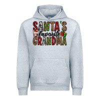Heather Grey santa's favorite grandma Urban Hoodie - Jasminsmagicworld