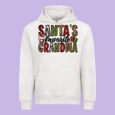 Santa's Favorite Grandma Urban Hoodie Designed By Jasminsmagicworld