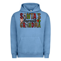 Pigment Pebble Blue santa's favorite grandma Urban Hoodie - Jasminsmagicworld