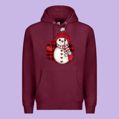 Christmas Snowman Premium Hoodie Designed By Jahusdesignshop