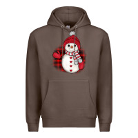 Coffee christmas snowman Premium Hoodie - JahusDesignShop