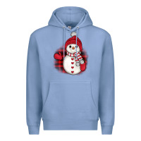 Colony Blue christmas snowman Premium Hoodie - JahusDesignShop