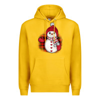Lemon christmas snowman Premium Hoodie - JahusDesignShop