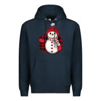 Navy christmas snowman Premium Hoodie - JahusDesignShop