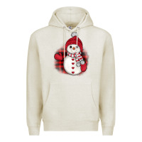 Oatmeal Heather christmas snowman Premium Hoodie - JahusDesignShop