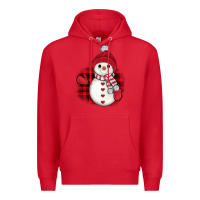 Red christmas snowman Premium Hoodie - JahusDesignShop