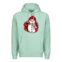 Seafoam christmas snowman Premium Hoodie - JahusDesignShop
