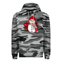 Slate Camo christmas snowman Premium Hoodie - JahusDesignShop
