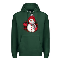 Sports Green christmas snowman Premium Hoodie - JahusDesignShop