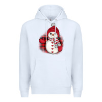 White christmas snowman Premium Hoodie - JahusDesignShop