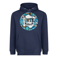 Navy Winter vibes Heavyweight Hoodie - RanaPortraitStore