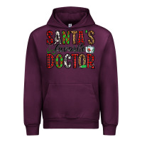 Mauve Wine santa's favorite doctor Urban Hoodie - Jasminsmagicworld