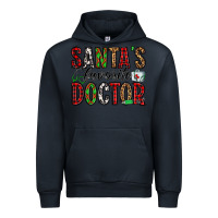 Navy santa's favorite doctor Urban Hoodie - Jasminsmagicworld