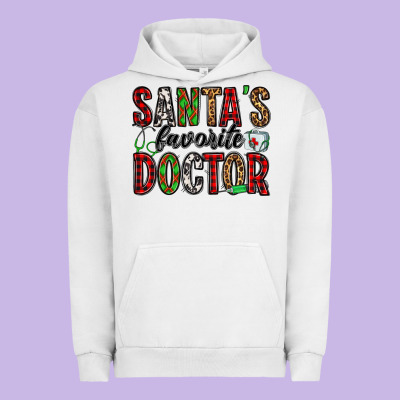 Santa's Favorite Doctor Urban Hoodie Designed By Jasminsmagicworld