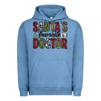 Pigment Pebble Blue santa's favorite doctor Urban Hoodie - Jasminsmagicworld