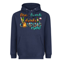 Navy fires friends drinks camping crew Heavyweight Hoodie - texasbilliewilder