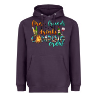 Plum fires friends drinks camping crew Heavyweight Hoodie - texasbilliewilder