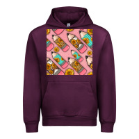 Mauve Wine western pencil seamless pattern Urban Hoodie - BundleAndBundleShop