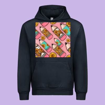 Western Pencil Seamless Pattern Urban Hoodie Designed By Bundleandbundleshop