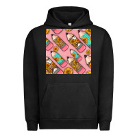 Pigment Black western pencil seamless pattern Urban Hoodie - BundleAndBundleShop