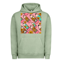 Pigment Oil Green western pencil seamless pattern Urban Hoodie - BundleAndBundleShop