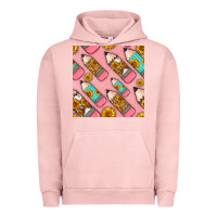 Pigment Salmon western pencil seamless pattern Urban Hoodie - BundleAndBundleShop