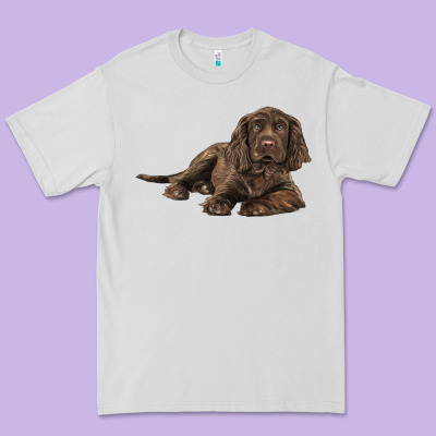 Sussex Spaniels Llustrations Premium Tee Designed By Lillyallendesigns