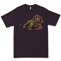 Plum Sussex Spaniels llustrations Premium Tee - LillyAllenDesigns